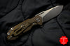 Hinderer Halftrack Black G-10/Stonewash Bronze Handle Stonewash Slicer Blade Gen 6 Tri-Way Pivot System