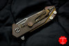 Hinderer Halftrack Black G-10/Stonewash Bronze Handle Stonewash Slicer Blade Gen 6 Tri-Way Pivot System