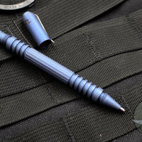Hinderer Knives Investigator Pen - Titanium- Battle Blue