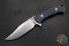 The Ranch- Bowie- Stonewash Blade- Black Micarta Handle