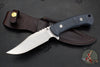 The Ranch- Bowie- Stonewash Blade- Black Micarta Handle