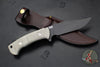 Hinderer Knives The Ranch- Bowie- Battle Black Blade- OD Green Micarta Handle
