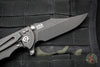 Hinderer XM-18 3.5" Bowie Battle Black DLC Handle with Black G-10 and Battle Black DLC Finished Blade Gen 6 Tri-Way Pivot System