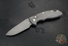 Hinderer XM-18 3.5"- AUTOMATIC- Spearpoint- Working Finish Titanium- Working Finish Blade