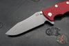 Hinderer Eklipse 3.5"- Spearpoint Blade- Battle Bronze Finished Titanium and Red G-10- Working Finish S45VN Steel Blade