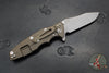 Hinderer Eklipse 3.5"- Spearpoint Blade- Battle Bronze Finished Titanium and Red G-10- Working Finish S45VN Steel Blade