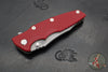 Hinderer Eklipse 3.5"- Spearpoint Blade- Battle Bronze Finished Titanium and Red G-10- Working Finish S45VN Steel Blade