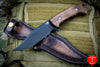 Hinderer Knives The Ranch Bowie Fixed Parkerized Black Blade Natural Walnut Handle