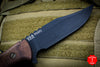 Hinderer Knives The Ranch Bowie Fixed Parkerized Black Blade Natural Walnut Handle