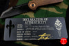 Marfione Custom Warhound Folder Apocalyptic DLC Blade Bark Textured Copper Body and HW 391-MCK BARKCUDLC
