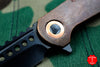 Marfione Custom Warhound Folder Apocalyptic DLC Blade Bark Textured Copper Body and HW 391-MCK BARKCUDLC