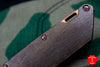 Marfione Custom Warhound Folder Apocalyptic DLC Blade Bark Textured Copper Body and HW 391-MCK BARKCUDLC