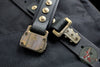 Marfione "APIS" Belt, Mens Black Buffalo Leather with Titanium Bronze Buckle