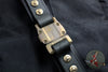 Marfione "APIS" Belt, Mens Black Buffalo Leather with Titanium Bronze Buckle