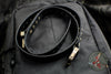 Marfione "APIS" Belt, Mens Black Buffalo Leather with Titanium Bronze Buckle