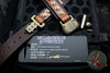 Marfione "APIS" Belt, Mens Dark Brown Buffalo Leather with Bronzed Titanium Buckle