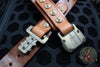 Marfione "APIS" Belt, Mens Distressed Brown Buffalo Leather with Bronzed Titanium Buckle