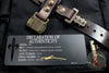Marfione "APIS" Belt, Mens Distressed Dark Brown Buffalo Leather with Bronzed Titanium Buckle