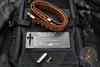 Marfione "APIS" Belt, Mens Brown Buffalo Leather with Titanium Bronze Buckle