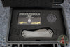 Borka Blades/Marfione Custom Knives Collaboration SBDP Custom Folder Set- Carboquartz with DLC Finished Blade And Hitex Tritium Inlaid Chip