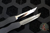 Marfione Custom Mini Halo III Set of Two Knives -Tanto Mirror Polish and Vegas Forge Damascus SN 22