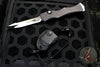 Marfione Custom Halo IV Single Edge Mirror Polished Blade, Flamed Clip and Blued Titanium Hardware 97-MCK