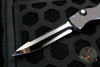 Marfione Custom Halo IV Single Edge Mirror Polished Blade, Flamed Clip and Blued Titanium Hardware 97-MCK