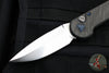 Marfione Custom LUDT- Carbon Fiber Scales and Inlaid Button- Hand Rubbed Satin Finished Blade and Blue-Ringed HW 335-MCK HRSCFBL