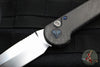 Marfione Custom LUDT- Carbon Fiber Scales and Inlaid Button- Hand Rubbed Satin Finished Blade and Blue-Ringed HW 335-MCK HRSCFBL