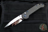 Marfione Custom LUDT- Carbon Fiber Scales and Inlaid Button- Mirror Polished Blade and Blue-Ringed HW 335-MCK HPCFBL