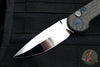 Marfione Custom LUDT- Carbon Fiber Scales and Inlaid Button- Mirror Polished Blade and Blue-Ringed HW 335-MCK HPCFBL