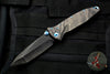 Marfione Custom Socom Elite Tanto Edge Black Camo Fat Carbon Fiber DLC Two-Tone Apocalyptic Blade with Blue Titanium 360-MCK TE BLKCAMOFATCF DLCTTAP