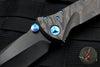 Marfione Custom Socom Elite Tanto Edge Black Camo Fat Carbon Fiber DLC Two-Tone Apocalyptic Blade with Blue Titanium 360-MCK TE BLKCAMOFATCF DLCTTAP