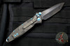 Marfione Custom Socom Elite Tanto Edge Black Camo Fat Carbon Fiber DLC Two-Tone Apocalyptic Blade with Blue Titanium 360-MCK TE BLKCAMOFATCF DLCTTAP