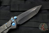 Marfione Custom Socom Elite Tanto Edge Black Camo Fat Carbon Fiber DLC Two-Tone Apocalyptic Blade with Blue Titanium 360-MCK TE BLKCAMOFATCF DLCTTAP