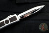 Marfione Custom UTX-70 OTF Knife- Double Edge- Stainless Steel Chassis- Ironwood Inlays- Mirror Polish Blade With  Ironwood Inlay- Bronze HW 347-MCK SSDE HPIRON