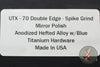 Marfione Custom UTX-70 Double Edge Spike Grind Mirror Polish Blue HW 347-MCK DE HPBL