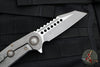 Marfione Custom Warhound Folder- Apocalyptic Finished Titanium Handle- Two-Tone Apocalyptic Finished Blade- Bronze Hardware 391-MCK APOCBR