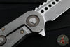 Marfione Custom Warhound Folder- Apocalyptic Finished Titanium Handle- Two-Tone Apocalyptic Finished Blade- Bronze Hardware 391-MCK APOCBR