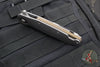Marfione Custom Warhound Folder- Apocalyptic Finished Titanium Handle- Two-Tone Apocalyptic Finished Blade- Bronze Hardware 391-MCK APOCBR