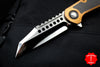 Marfione Custom Warhound Folder Copper Top Handle LSCF Inlay Mirror Blade Copper Hardware 391-MCK HP CULSCF