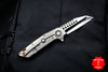 Marfione Custom Warhound Folder Copper Top Handle LSCF Inlay Mirror Blade Copper Hardware 391-MCK HP CULSCF