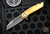 Marfione Custom Warhound Folder Damascus Blade Eggshell Copper Body Damascus and Copper HW 391-MCK CUDAMMY