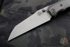 Munroe Knives custom Basilisk Bronzed Titanium and Black G-10