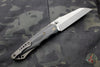 Munroe Knives custom Basilisk Bronzed Titanium and Black G-10
