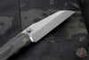 Munroe Knives custom Basilisk Bronzed Titanium and Black G-10