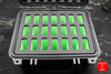 Pelican P-1300 Vertical 21 Knife Case - Green Interior