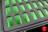 Pelican P-1300 Vertical 21 Knife Case - Green Interior