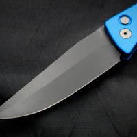 Protech Medium Brend Blue Body Black Blade Out The Side (OTS) Auto Knife 1321-Blue