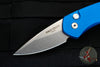 Protech Sprint- California Legal Auto-Blue Handle With Stonewash Blade 2905-BLUE
